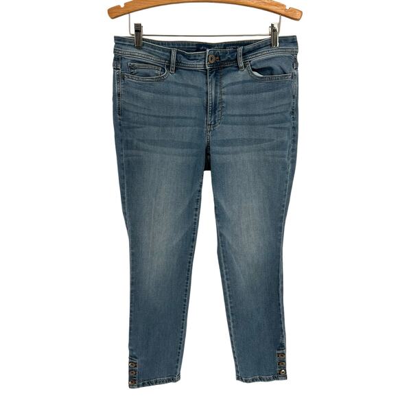 J. Jill Denim - J. Jill Denim Authentic Fit Slim Ankle Mid-Rise Jeans Women’s Size 10